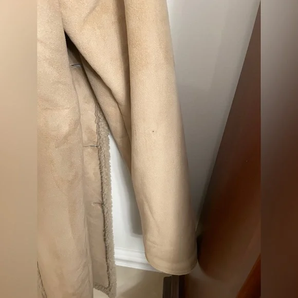 L.L. Bean Suede Sherling Coat - Size XL - Picture 7 of 7